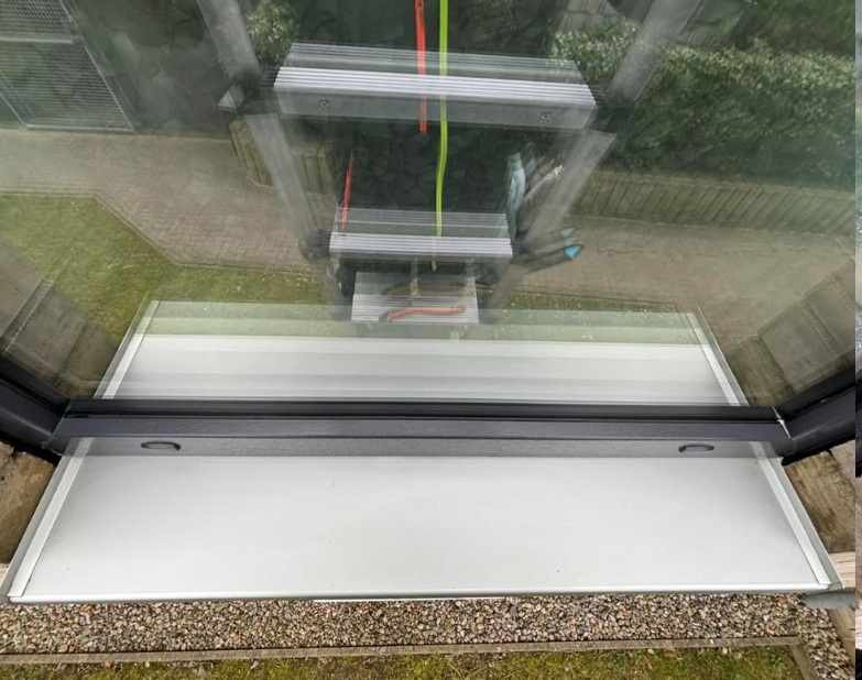 Fenster nach Glasreinigung Oldersbek