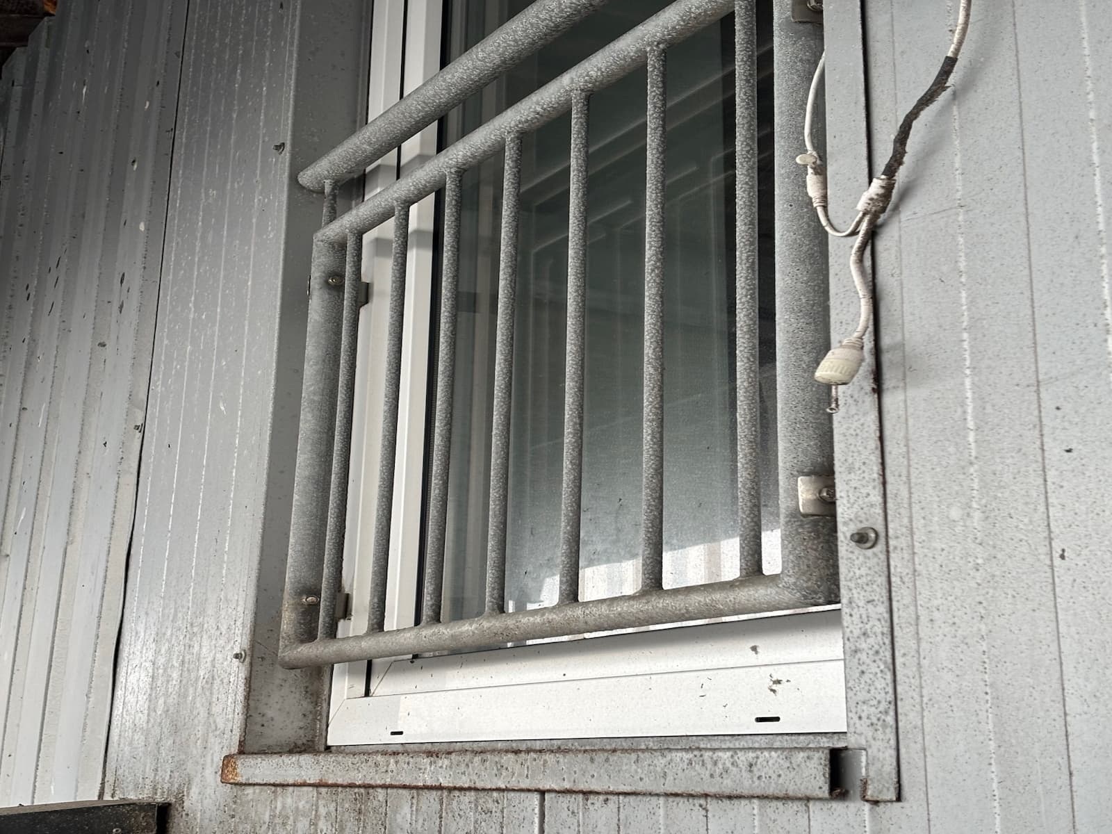 Glasfläche vorher