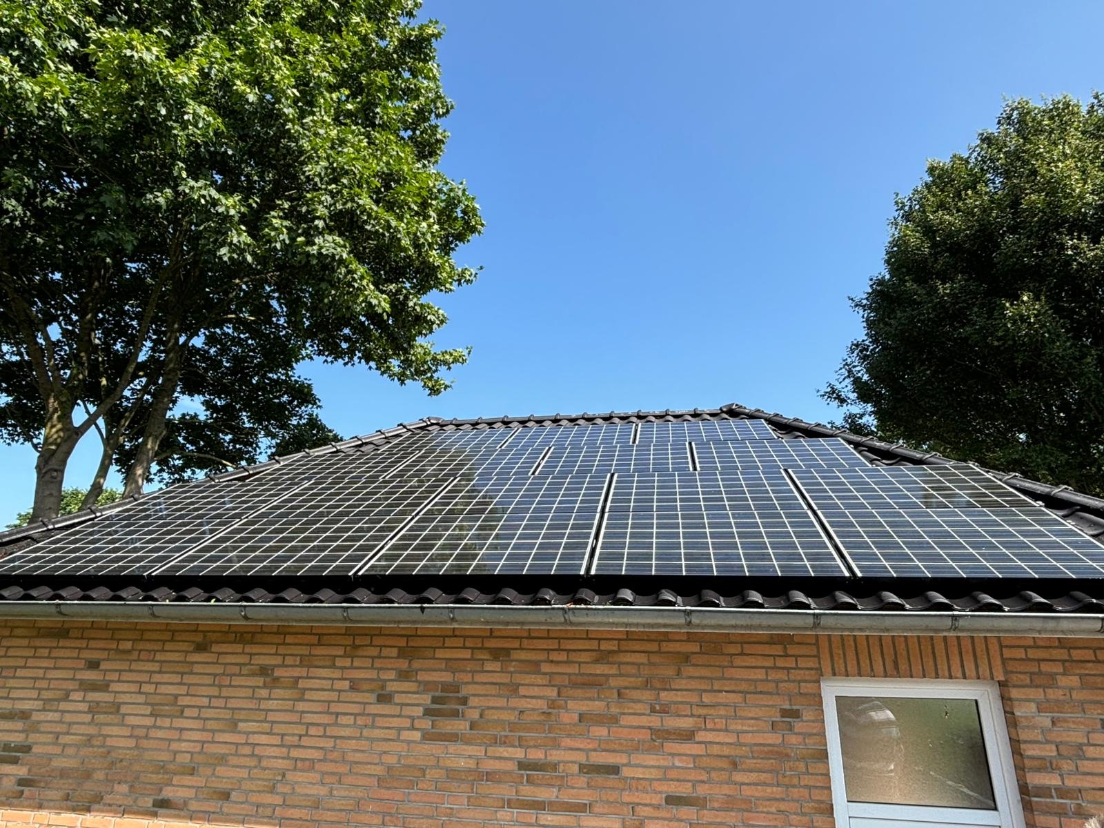 Solaranlage sauber nachher