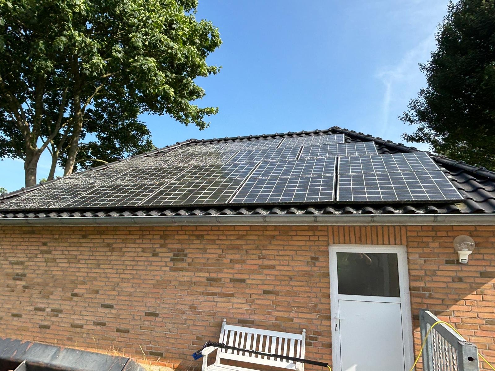 Solaranlage verschmutzt vorher